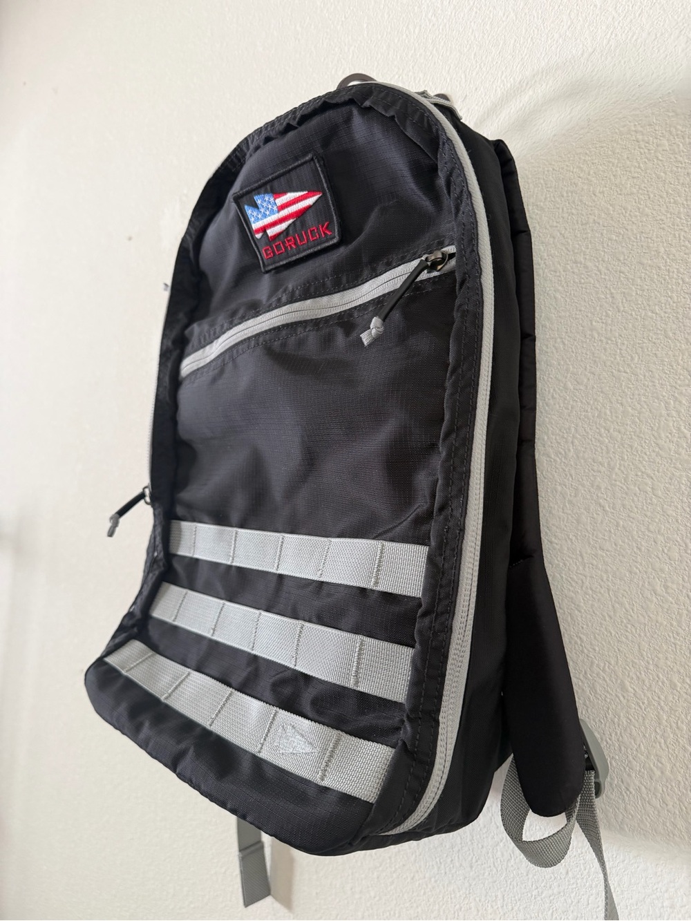 GORUCK Bullet Ruck 14L – Black / Wolf Grey (Ripstop Nylon) Backpack - Picture 5 of 12